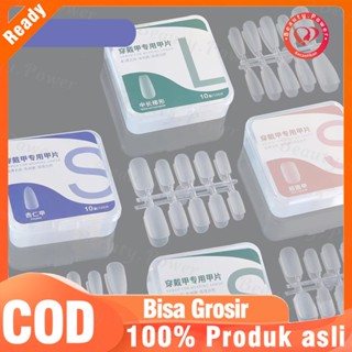 100 Cái / hộp Miếng Dán Móng Tay Giả Giáp Trong Suốt Siêu Mỏng Và Không Dấu Vết Móng Tay Nối Dài DIY Salon Mới