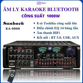 Âm ly karaoke Sunbuck KA-8900 Amply, Âm ly, âm ly karaoke bluetooth  công suất lớn 1000w,