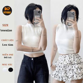 Áo ba lỗ thun gân co dãn basic Aobalo2300_P0K34