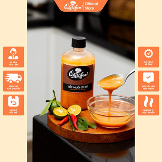 Sốt muối ớt đỏ, nước chấm thần thánh muối ớt chấm hải sản, gà, đồ hấp luộc siêu ngon 300gr - 500gr
