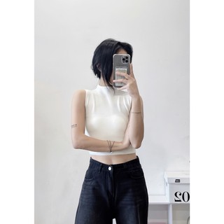 Áo ba lỗ thun gân co dãn basic Aobalo2300_P0K34