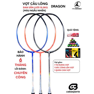 Vợt cầu lông Prokennex Dragon căng sẵn 10.5kg tặng kèm bao đựng và quấn cán Bảo hành 6 tháng