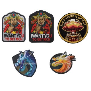 Miếng dán áo, balo velcro - Patch vải cao su (Combo tự chọn)