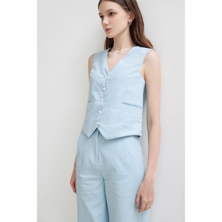 Nosbyn - áo gilet linen - n403-c001
