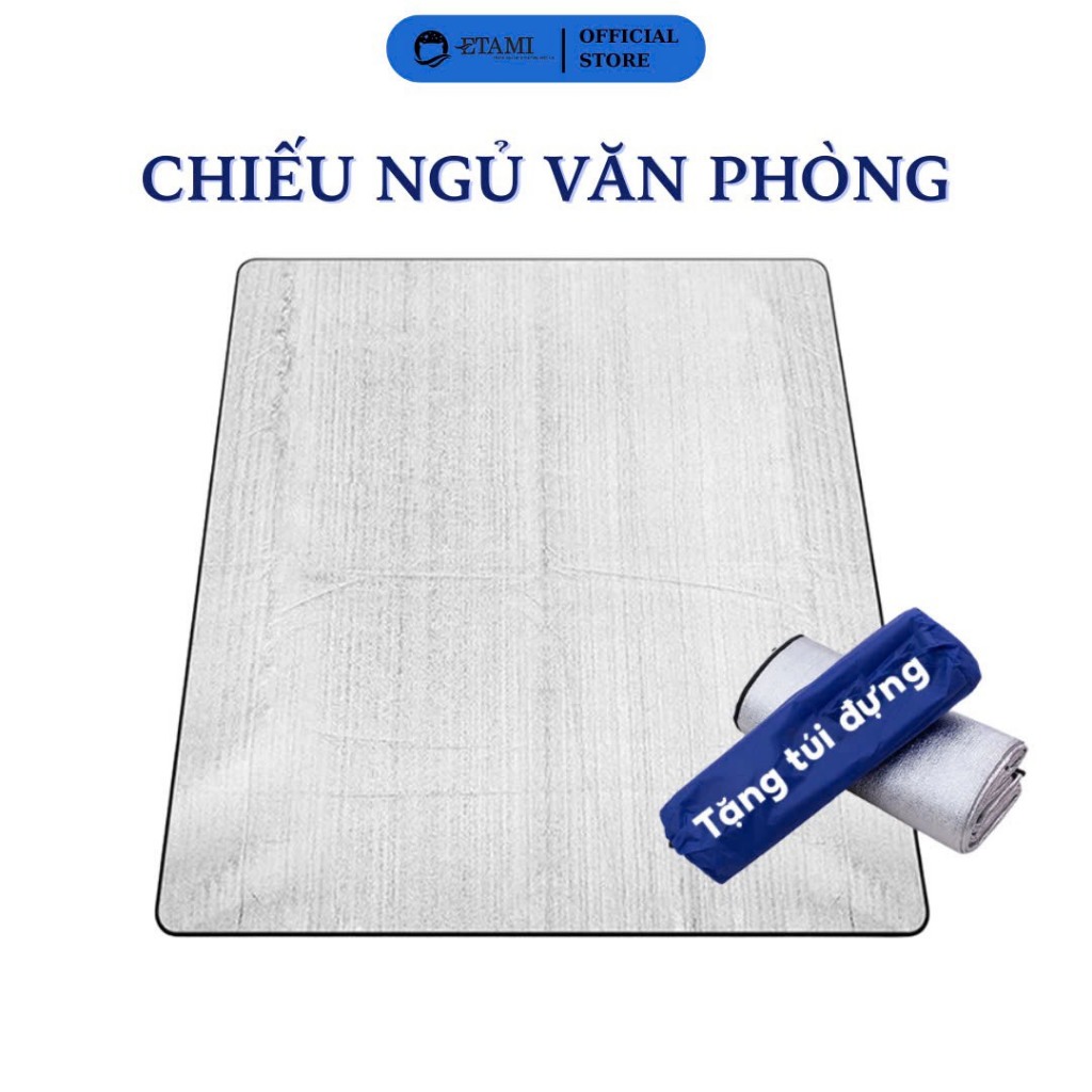 ❌TẶNG KÈM TÚI❌ Chiếu ngủ văn phòng buổi trưa ,Tấm thảm trải lót bạc gấp gọn cách nhiệt đơn đôi loại lớn ETAMI