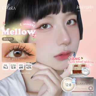 Kính áp tròng nâu trong tự nhiên MELLOW BROWN dành cho mắt nhạy cảm chính hãng OLOLA | Lens cận | LENSFORGIRLSS