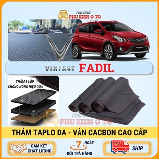 Thảm taplo Vinfast FADIL 2018 - 2021 da Cacbon cao cấp, chống nóng ô tô hiệu quả