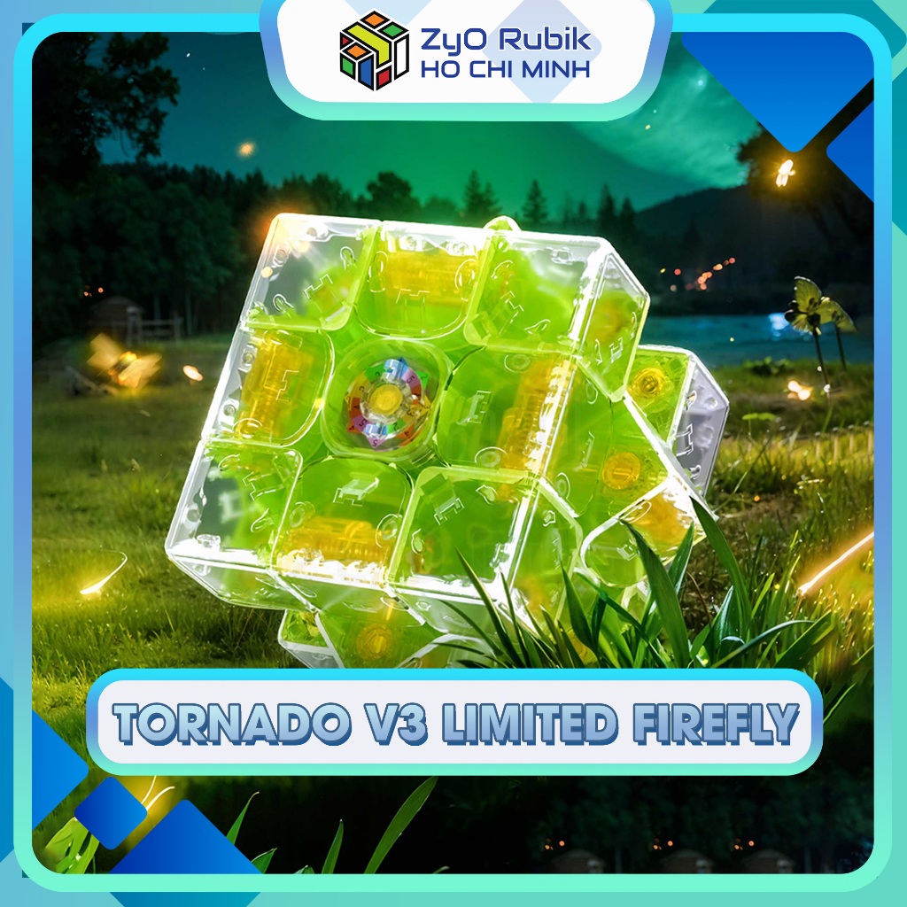 Rubik Tornado V3M Magnetic Pioneer (Firefly Limited Edition)- Đồ Chơi Sưu Tầm Phát Triển Trí Tuệ - Zyo Rubik Hồ Chí Minh