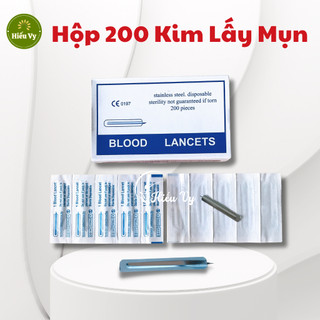 Hộp 200 Kim chích mụn, kim lấy nhân mụn