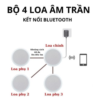 Loa âm trần BLUETOOTH. Loa trần kết nối không dây với điện thoại, loa nghe nhạc thông báo