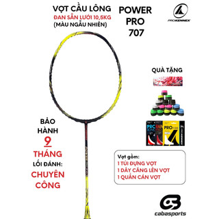Vợt cầu lông ProKennex Power Pro 707 căng sẵn 10.5kg tặng kèm bao đựng và quấn cán Bảo hành 9 tháng