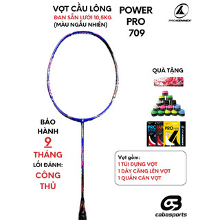 Vợt cầu lông ProKennex Power Pro 709 công thủ toàn diện căng sẵn 10.5kg chính hãng Bảo hành 9 tháng