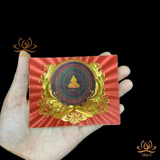 Miếng dán (COMBO 5 TẤM) Decal Phật Đảnh Tôn Thắng Đà-ra-ni
