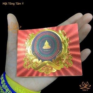 Miếng dán (COMBO 5 TẤM) Decal Phật Đảnh Tôn Thắng Đà-ra-ni
