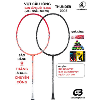 Vợt cầu lông ProKennex Thunder 7003 chính hãng carbon chuyên công đã đan dây 10.5kg Bảo hành 9 tháng
