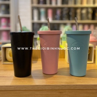 Ly Cold Cup Giữ Nhiệt Starbucks Kèm Ống Hút B287