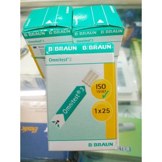 Que thử đường huyết Omnitest 3 (hộp 25 que)