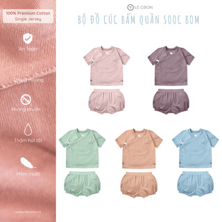 Le coon | bộ đồ cúc bấm quần bom | cool | 0 - 3 tuổi