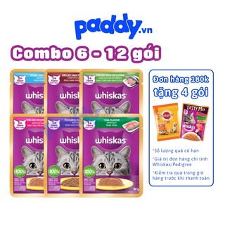 Combo Pate Cho Mèo Trưởng Thành Whiskas 80g