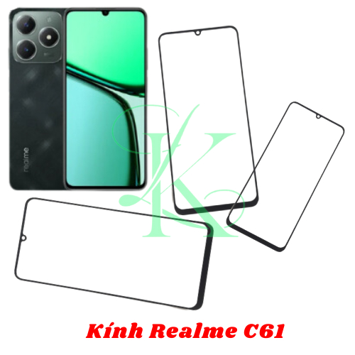 Kính ép trên màn hình dành cho Realme C61 , kính ép dành cho Realme c61