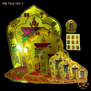 [Nhiều size nhất] Miếng dán Thời Luân Kim Cang Kalachakra Mật tông Tâm Ý