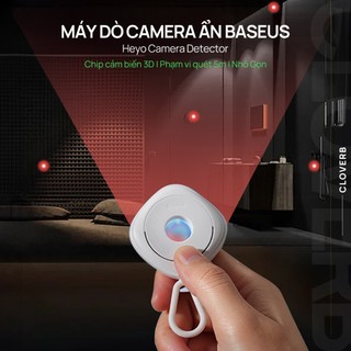 Máy Dò Camera Ẩn Baseus Heyo Chống Quay Lén, Phạm Vi Lên Đến 5m, Sử Dụng Pin Sạc Thời Gian Chờ 720h