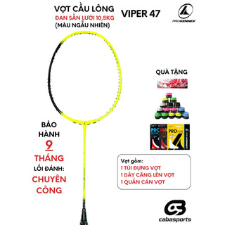 Vợt cầu lông ProKennex Viper 47 Speed carbon chuyên công đã đan dây 10.5kg cao cấp Bảo hành 9 tháng