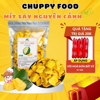 Mít sấy nguyên cánh loại a 🎁chuppy food🎁 mít sấy xuất khẩu, mít thái, mít sấy giòn tan, mít vinamit dày cánh giòn tan