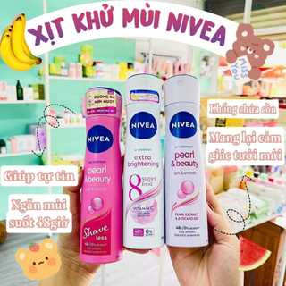 Xịt ngăn mùi Nivea trắng mịn da 150ml