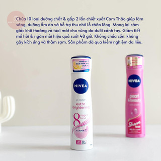 Xịt ngăn mùi Nivea trắng mịn da 150ml