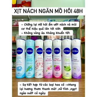 Xịt ngăn mùi Nivea trắng mịn da 150ml