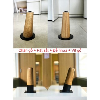 COMBO 2/4/5/6 chân gỗ 15cm thẳng/xéo (ĐÃ SƠN PU HOÀN THIỆN) - PHÍ SHIP RẺ