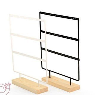Kệ Trưng Bày Bông Tai, Kệ Treo Bông Tai Dạng Đứng 44-66 Lỗ chân đế bằng gỗ cao cấp
