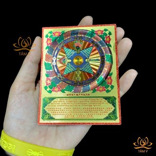 Miếng dán (COMBO 5 TẤM) Decal Hộ Luân Kim Cang giáp (Kim Cang Giáp Phẫn Nộ Liên Hoa Sinh)