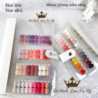 Phụ kiện nail -Sổ trưng mẫu da trắng