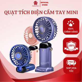 Quạt Mini PLSHARK Tích Điện Gấp Gọn 5 Cấp Độ Gió Dung Lượng Pin 10 000 MAH
