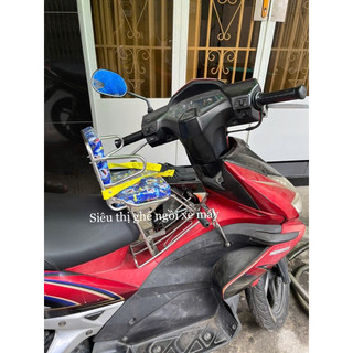 Ghế ngồi xe máy xe AirBlade (AB)- PCX cho bé tựa có đai an toàn