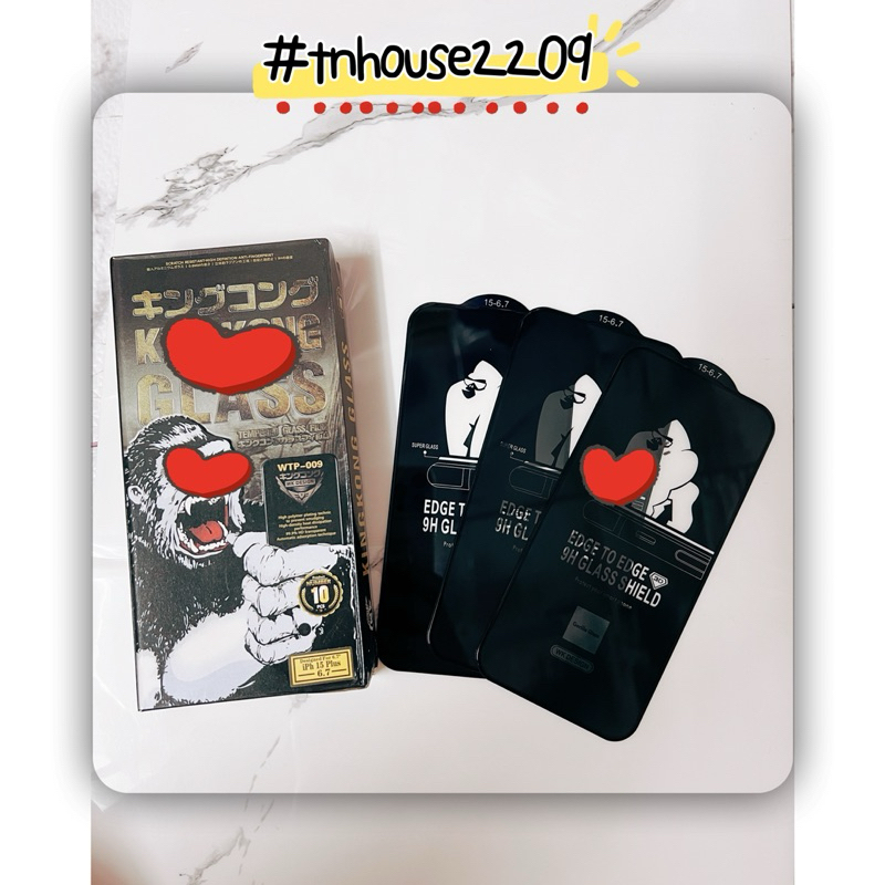 (Đã Có Seri 15) Kính Cường Lực Kk Cho Ip Full Màn 15 14 Pro Max/7Plus/8Plus/X/Xs/Xsmax/11/11Pro/11Promax.