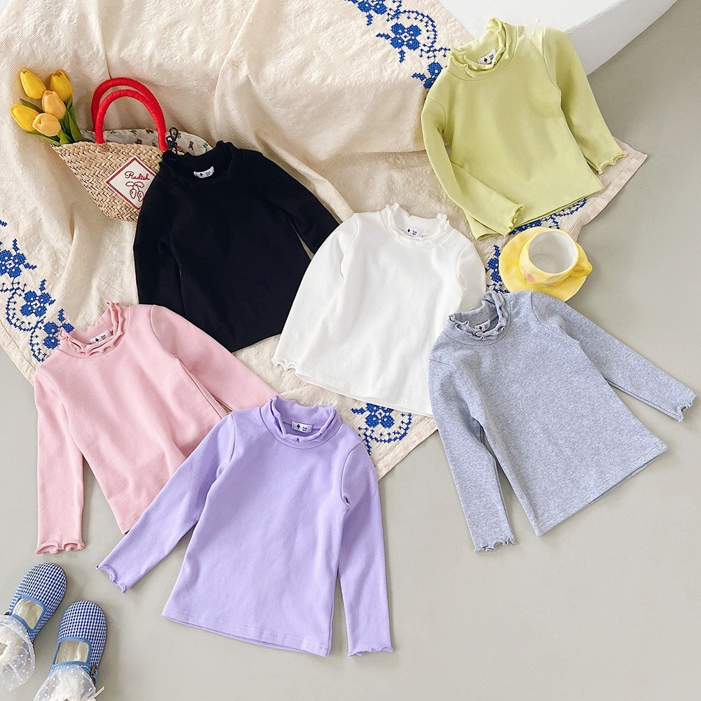 Áo giữ nhiệt cho bé, áo cổ lọ dài tay mặc mùa thu đông, co giãn mềm kiểu dáng basic - Jumping Beans 