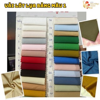 Vải lót lụa Phượng Thúy chất mềm mịn hơn Habutai nhiều màu dùng may trong đầm, làm phông nền trang trí khổ ngang 1m50