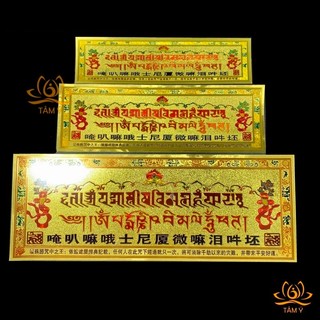 Miếng dán thần chú Giải thoát qua sự thấy và đi qua bên dưới (có bản tổng hợp) vật phẩm pháp bảo mật tông Tâm Ý