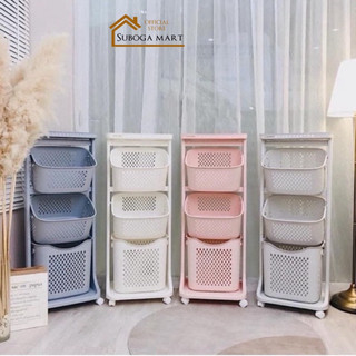 Kệ đựng đồ đa năng 3 tầng,kệ 3 tầng có bánh xe tiện dụng việt nhật 5567