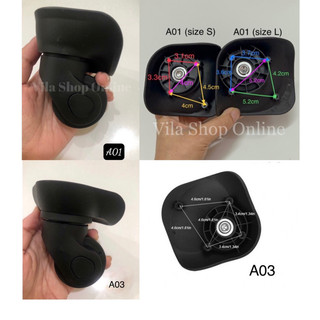 Set 2 bánh xe cho vali xoay 360 độ