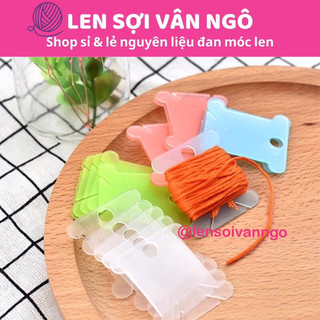 Combo 12 cái thẻ nhựa dùng để quấn len/chỉ