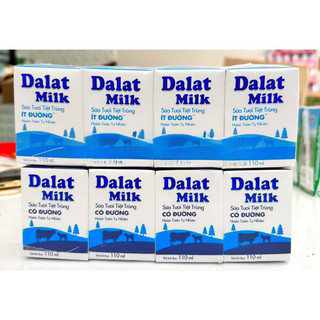 Lốc 4 Hộp Sữa Tươi Tiệt Trùng Dalat Milk 110ml