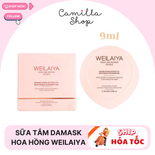 Sữa tắm dưỡng ẩm hoa hồng Damask Weilaiya mini 9ml