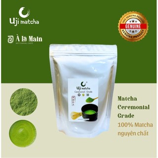 Bột matcha uji ceremonial grade nguyên chất 100g/500gr | nhật bản – bột trà xanh matcha nguyên chất – không đường, sữa