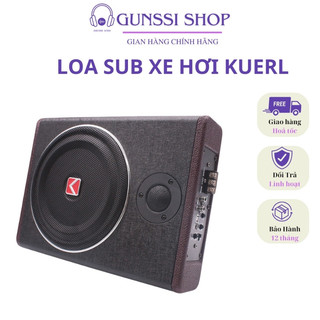 Loa sub, loa siêu trầm ô tô GUNSSI 8INCH cao cấp công suất 600W điện 12V ,đặt gầm ghế siêu nhỏ gọn tặng kèm phụ kiện