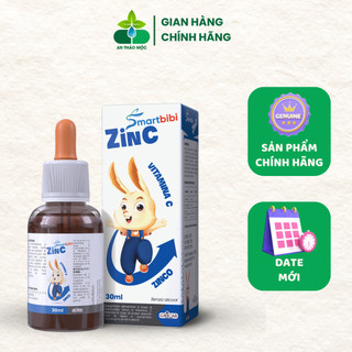 Smartbibi Zinc.Bổ Sung Siro Kẽm Tăng Đề Kháng,Bé Biếng Ăn,Tiêu Hóa Kém,Tiêu Chảy