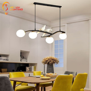 Đèn thả trần đèn trang trí đèn thả bàn ăn đèn chùm chim chao sứ thủ đô lighting bảo hành 12 tháng